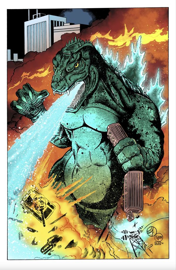 Image for **PRINT** Godzilla Attacks
