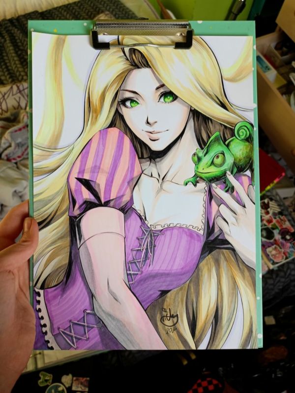 Image for OCTOBER ART CHALLENGE - Rapunzel 