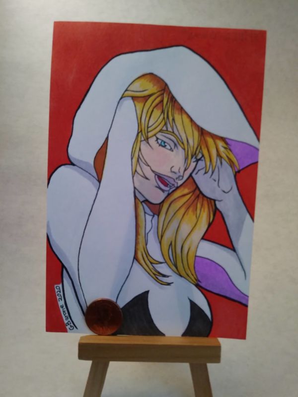 Image for Spider Gwen postcard head shot