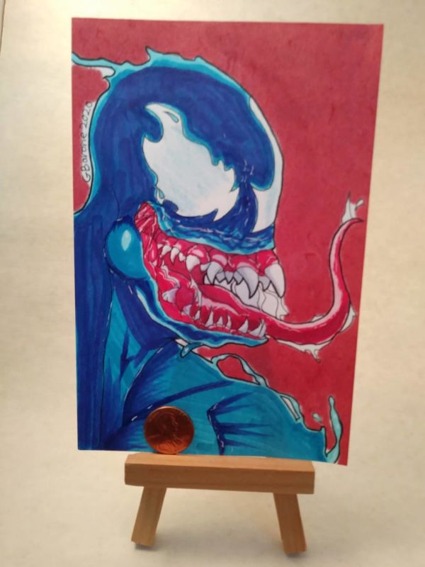 Image for Venom Post Card Head Shot