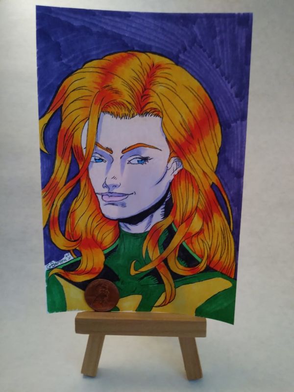 Image for Green Phenix Jean Gray Post Card Head Shot