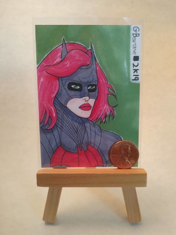Image for Sketch Card Head Shot of Bat-Woman
