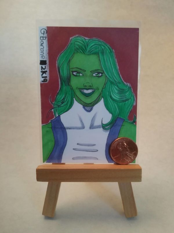 Image for Sketch Card Head Shot of She-Hulk
