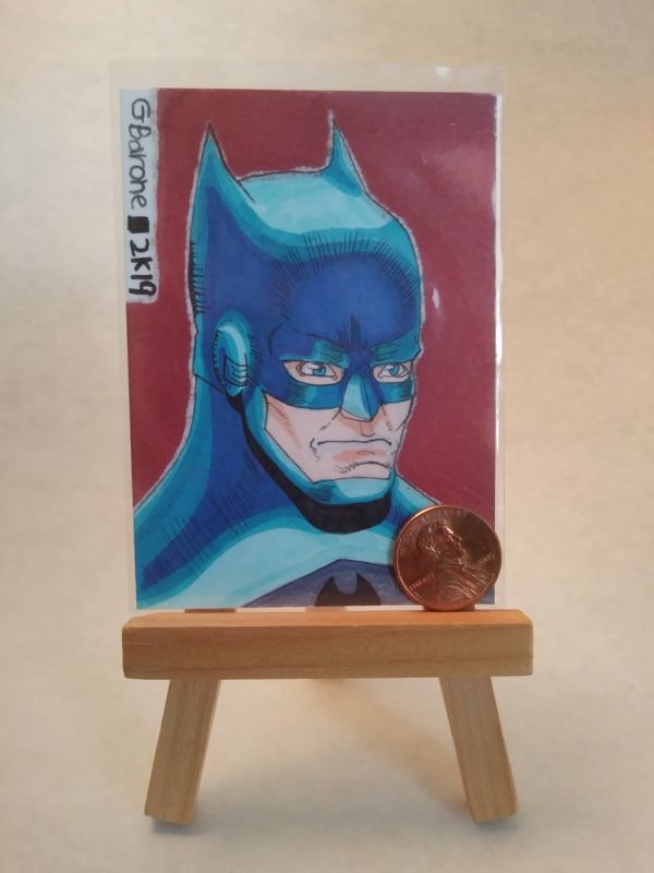 Image for Sketch Card Head Shot of Bat-Man