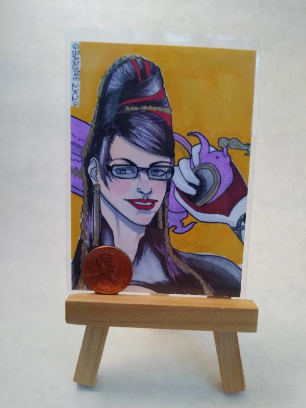 Image for Sketch Card Head Shot of Bayonetta