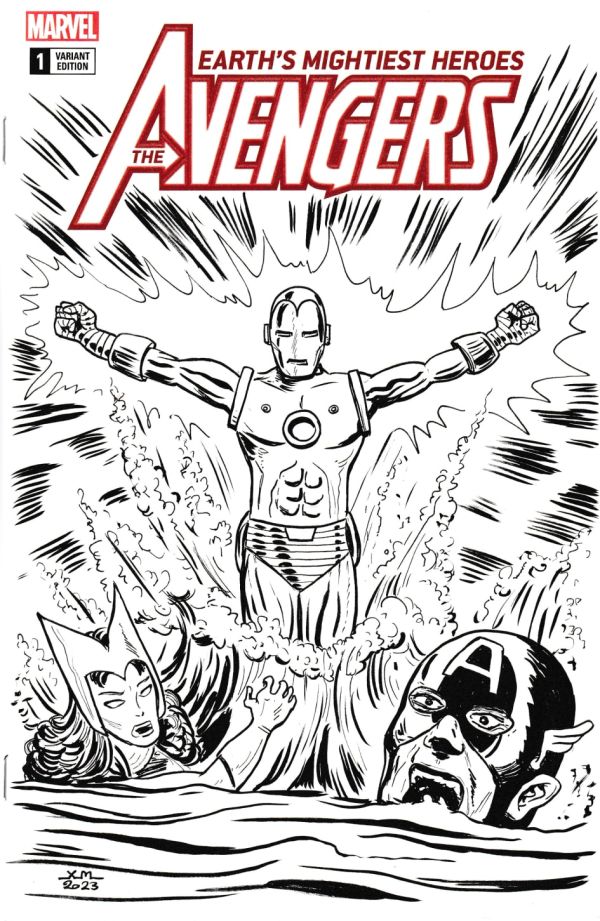 Image for AVENGERS blank cover variant tribute to X-MEN 101