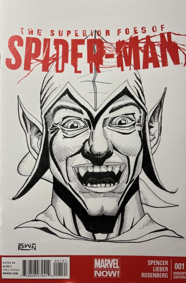 Image for Green Goblin Head Sketch