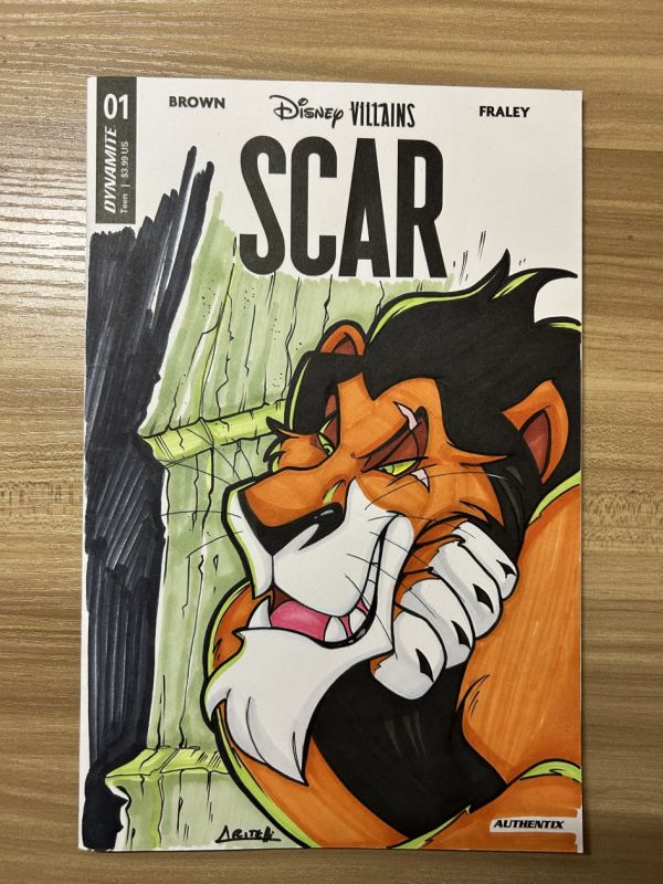 Image for Scar Comic Book Sketch Cover