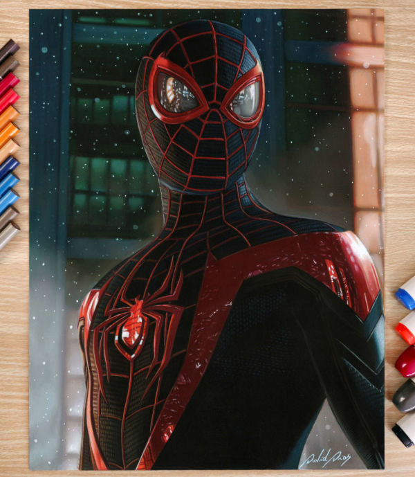 Image for Spider-Man Miles Morales - Original Artwork by David Dias 
