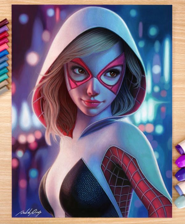 Image for Spider Gwen - Original Artwork by David Dias 