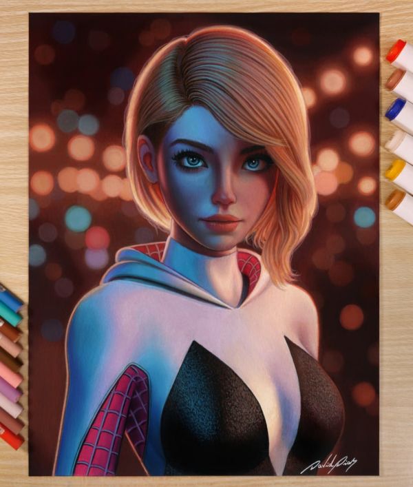 Image for Spider Gwen - Original Artwork by David Dias 