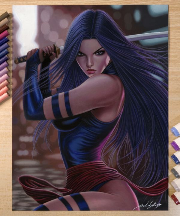 Image for Psylocke - Original Artwork by David Dias 