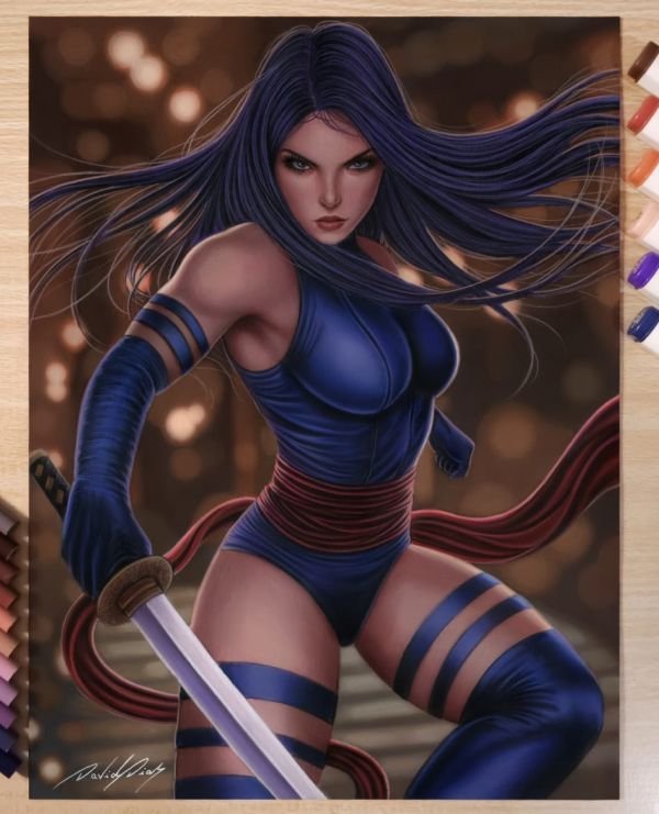 Image for Psylocke - Original Artwork by David Dias 