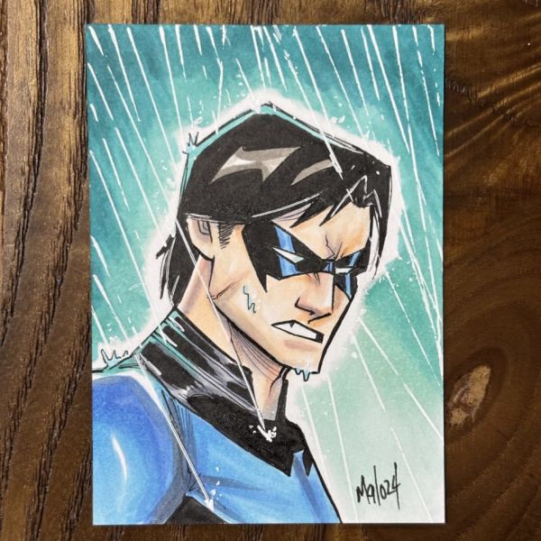 Image for Nightwing sketch card (Malo)