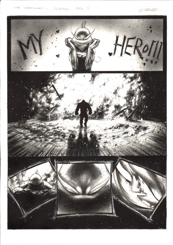 Image for The Intergalactic Riptoadz  page 3 - ART by Manu Silva
