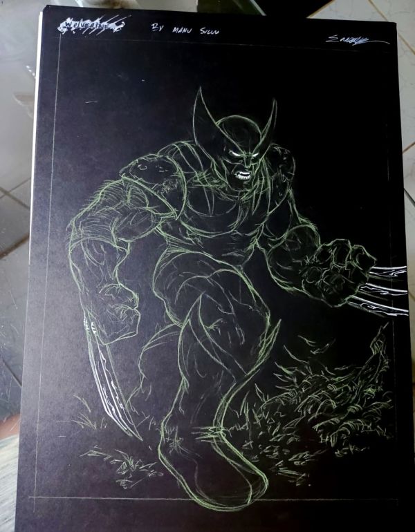 Image for Wolverine on Black paper 