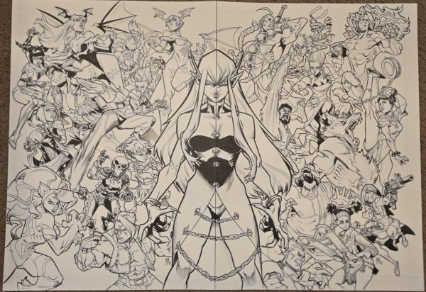 Image for Team Darkstalkers 1 connecting cover by Alberto J. Alburquerque