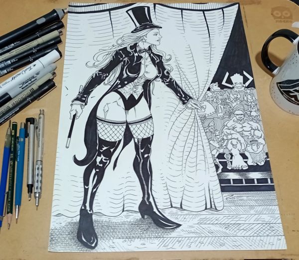 Image for Zatanna original art INK A3 by PauloWillians