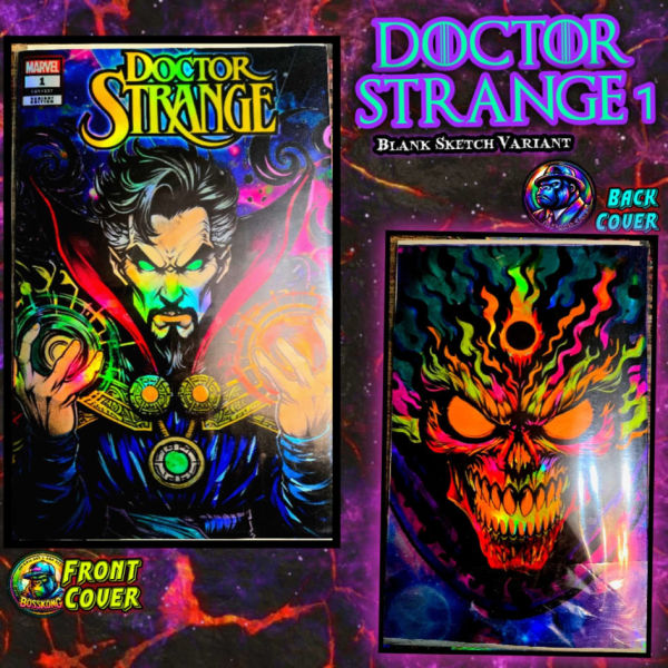 Image for Doctor Strange #1 BossKong Variant – Hand-Drawn Front & Back Cover – One of a Kind!
