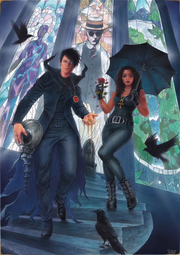 Image for Comission: Morpheus and Death (sandman) SCAN