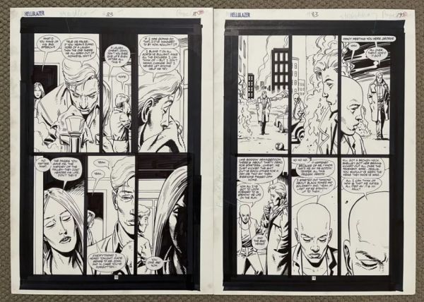 Image for Hellblazer 83 Original Art Pages Steve Dillon Garth Ennis Constantine 