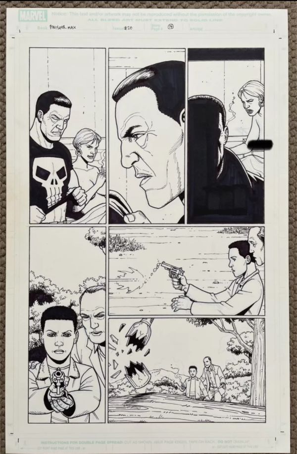 Image for Punisher Max Original Art Steve Dillon X Rated