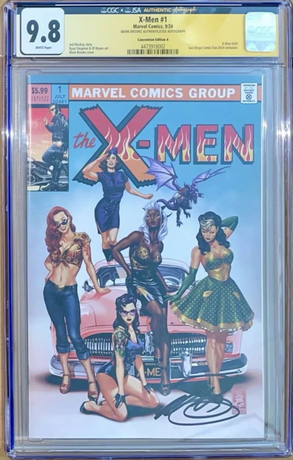 Image for Mark Brooks X-Men 1 CGC JSA 9.8 San Diego Comic Con Exclusive Cover