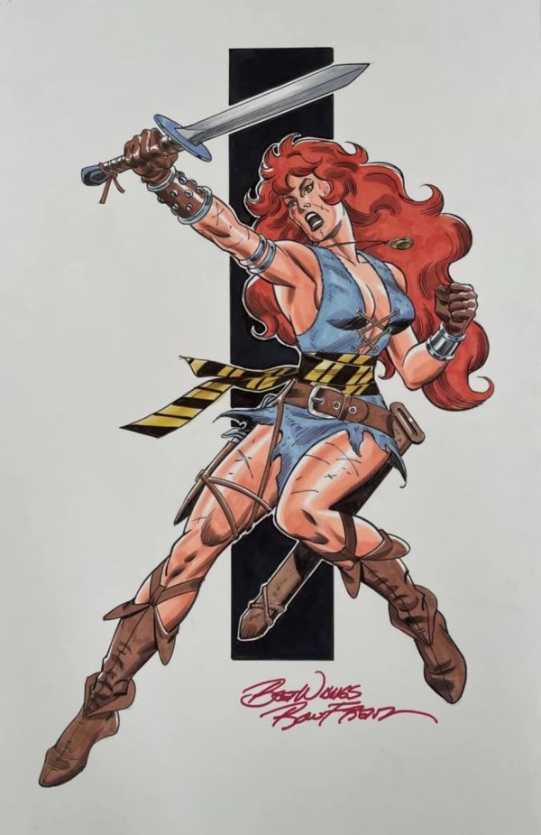 Image for Ron Frenz Original 1980s Red Sonja Art Conan Sword Sorcery 