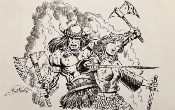 Image for Bob Layton Iron Man Original Conan And Red Sonja Illustration / Sketch