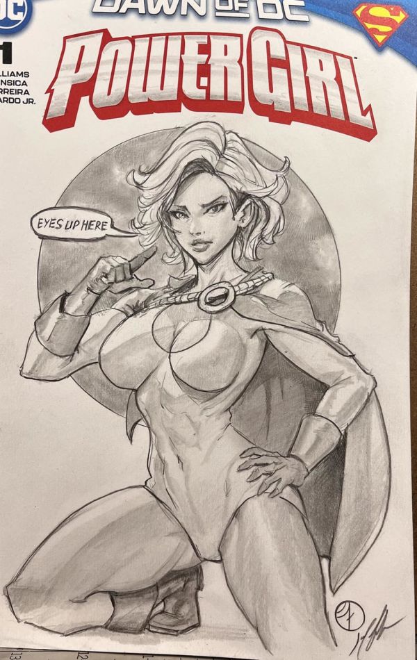 Image for Power Girl Sketch Cover