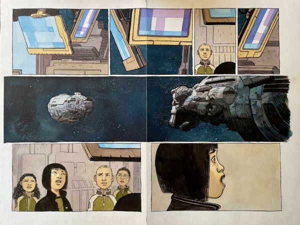 Image for Sentient double page spread by walta 