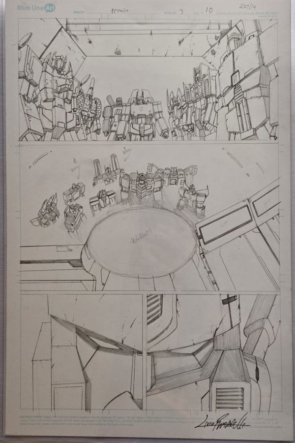Image for Transformers Primacy original page IDW Publishing by Livio Ramondelli