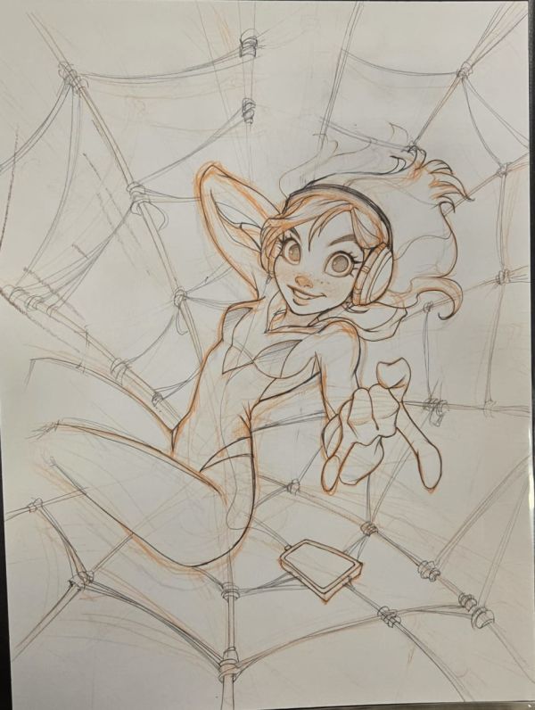 Image for Edge of Spider-verse volume 4 issue 1 Chrissie Zullo original preliminary cover