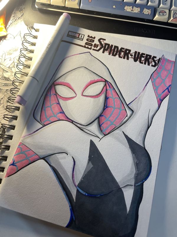 Image for Spider-Verse: Gwen Stacy, Hand-Drawn.