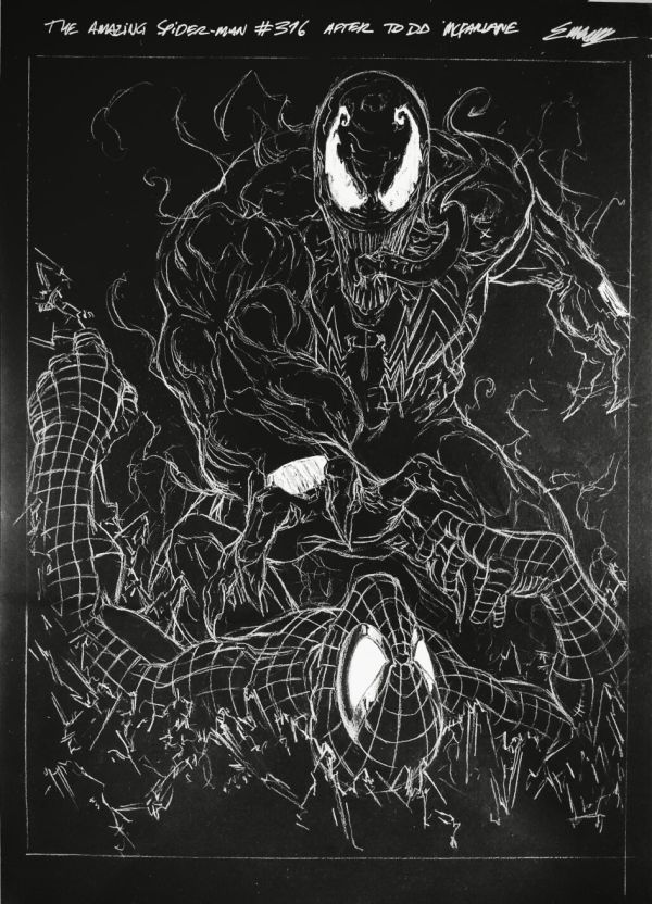 Image for Spider Man vs Venom homage to amazing Spider Man  #316 by Manu Silva