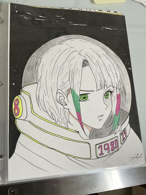 Image for Cyberpunk edgerunners Lucy in space fanart