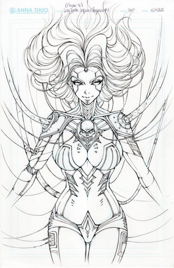 Image for Lady Death: Cybernetic Desecration #1 (Cover - Ink)