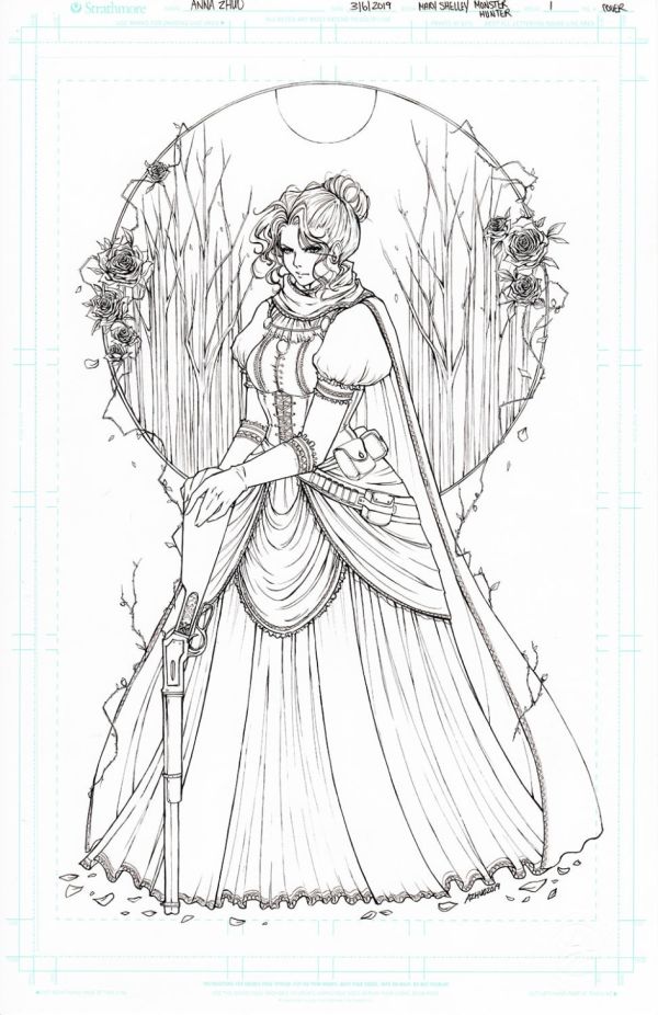 Image for Mary Shelley: Monster Hunter #1 (2019) Original (Cover - Ink)
