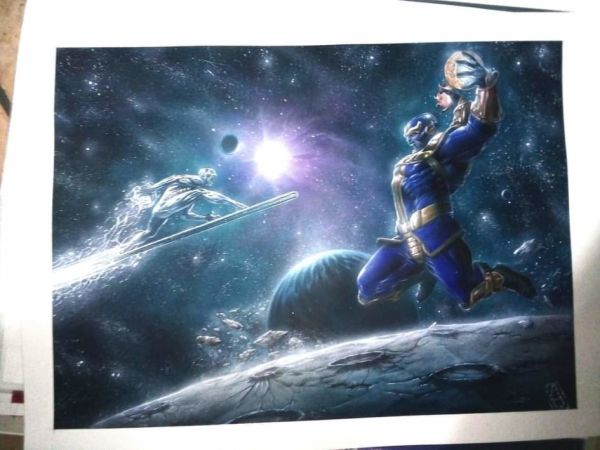 Image for Silver Surfer vs Thanos