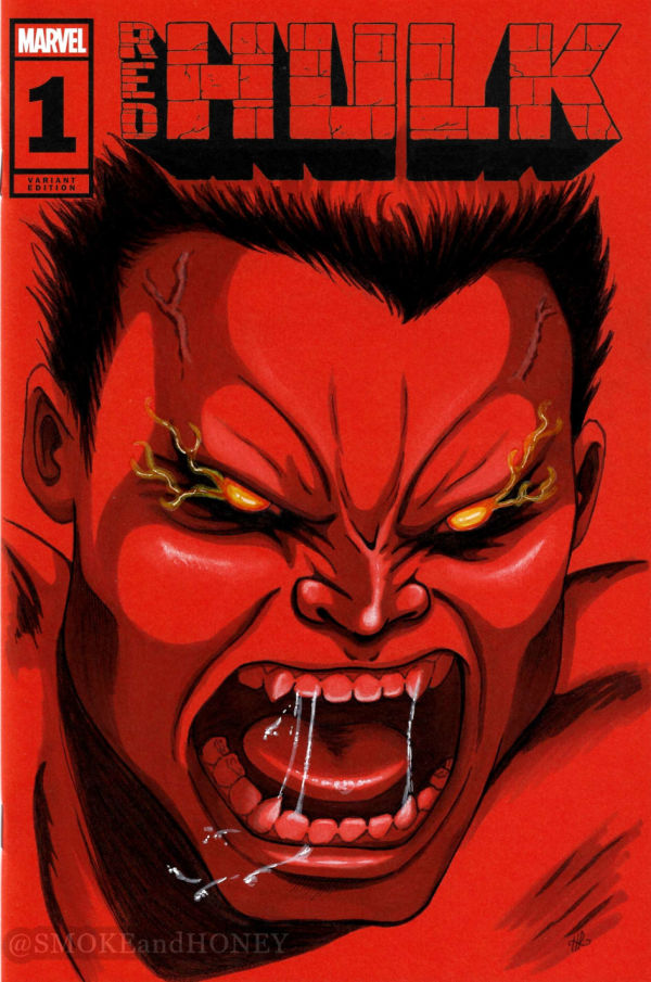 Image for Red Hulk sketch cover