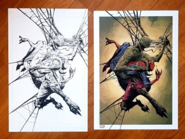 Image for Lizard vs Spiderman by Jae Lee