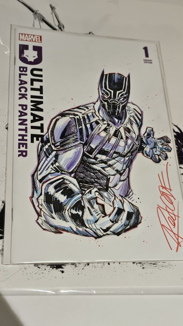 Image for Black Panther sketch cover by Redcode