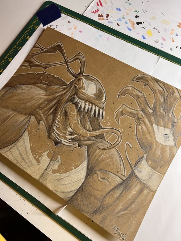 Image for TMNT/Venom pencils sketch. 