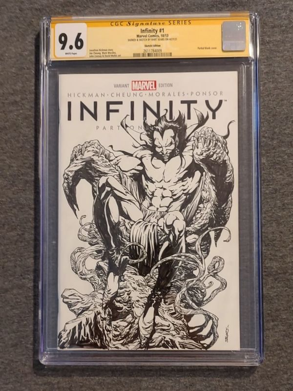 Image for Infinity 1 Blank Cover CGC 9.6 Bart Sears