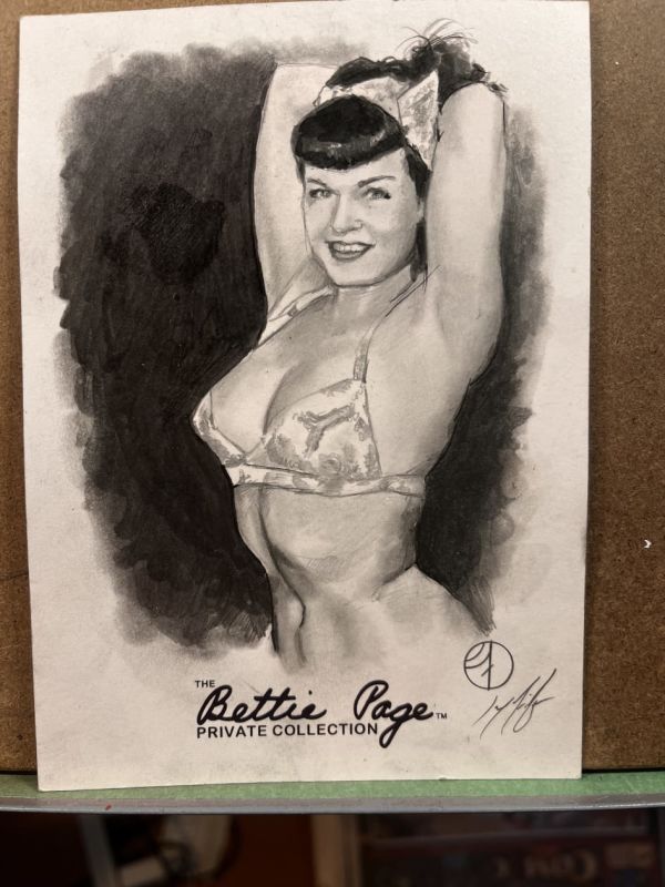 Image for Bettie Page art card