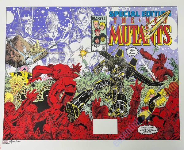 Image for Marvel Signature New Mutants #1 Special Edition Screen Poster by Arthur Adams