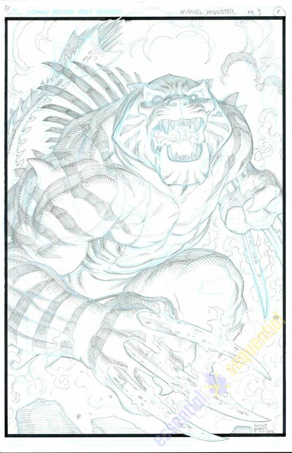 Image for Wolvzilla Character Design by Arthur Adams