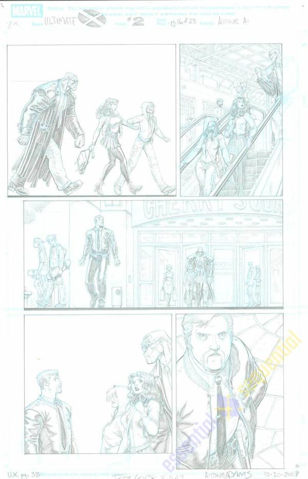 Image for Ultimate X #2 p.16 by Arthur Adams