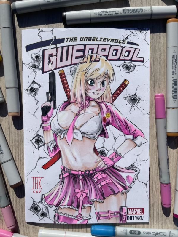 Image for Schoolgirl Gwenpool- by JAK