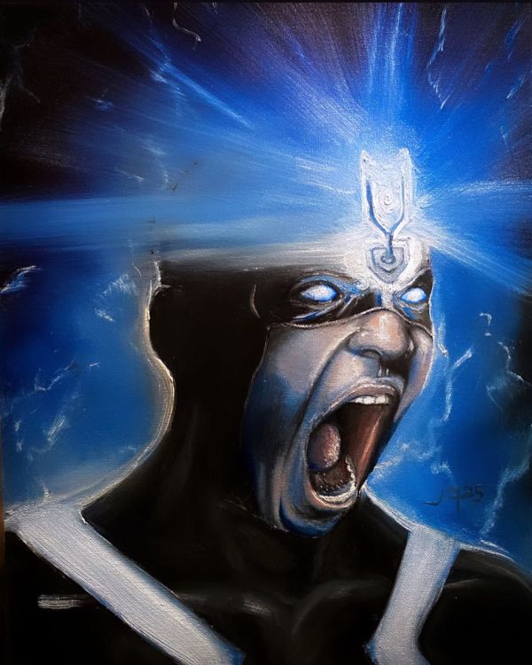Image for Marvels, black bolt oil painting